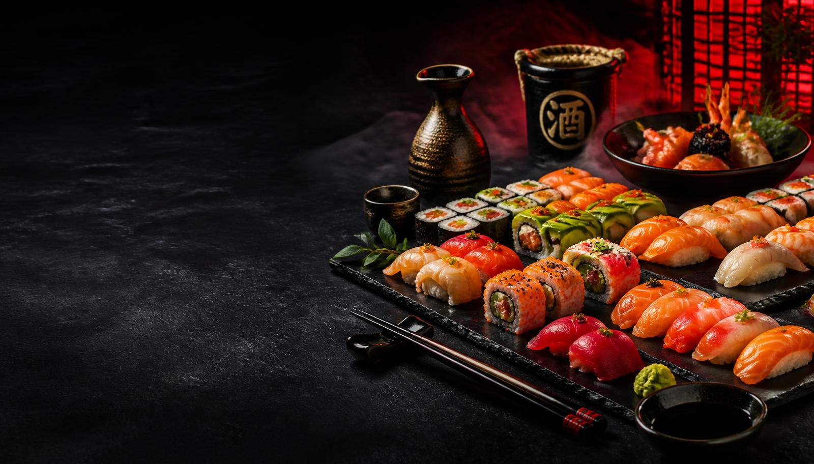 Variedade de sushi do Sushi Bandeirantes